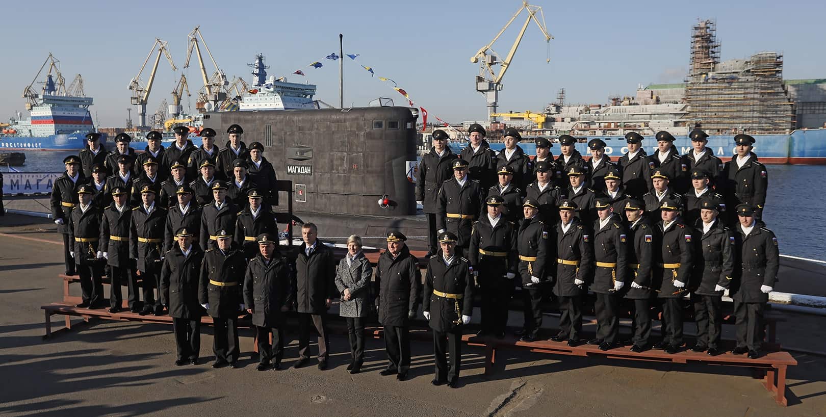 Церемонія отримання підводного човна Б-602 «Магадан». Жовтень 2021