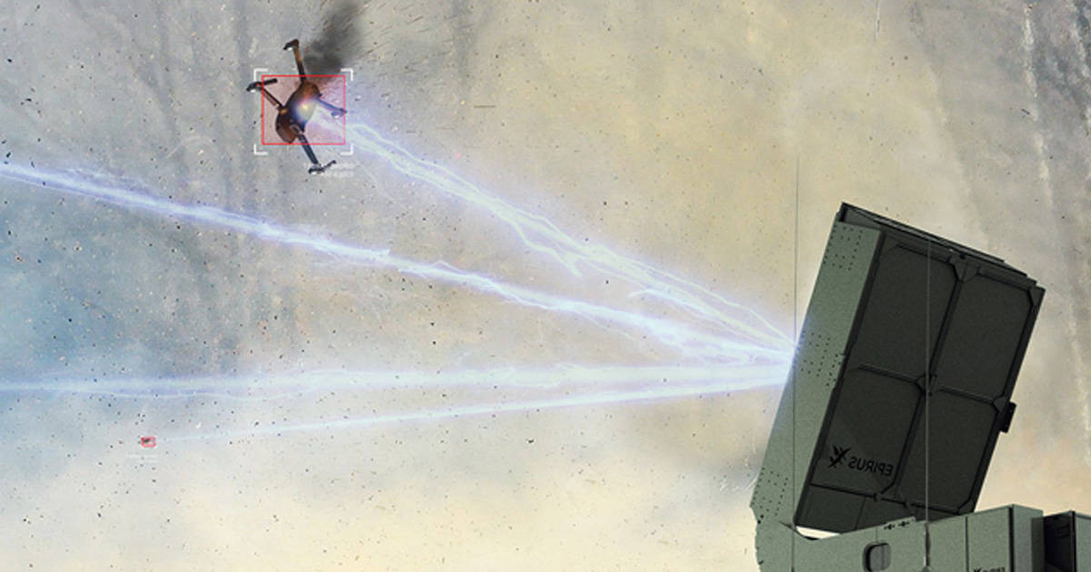 Ілюстрація електромагнітної зброї Leonidas