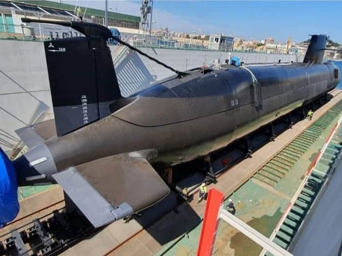 Підводний човен Іспанії «Isaac Peral» проєкту S-80. Осінь 2021. Фото: Navantia