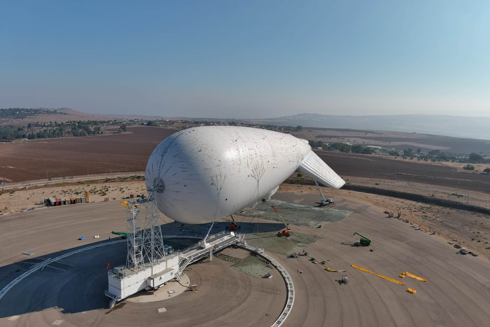 Аеростат Sky Dew Ізраїлю системи спостереження HAAS. Листопад 2021