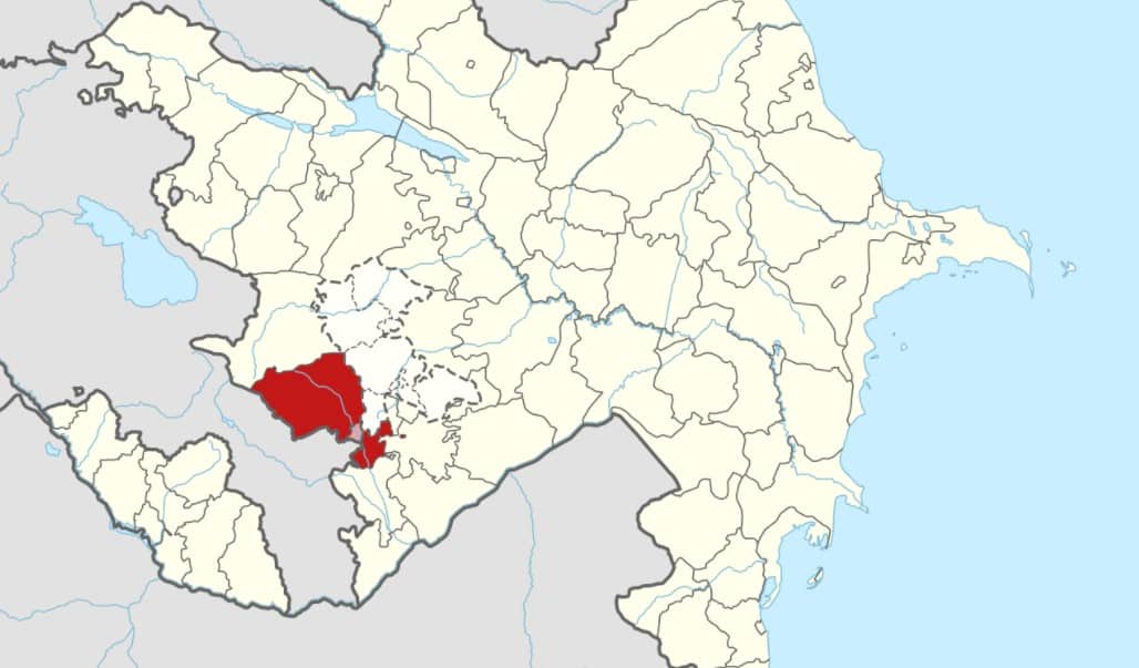 Лачинський район на мапі