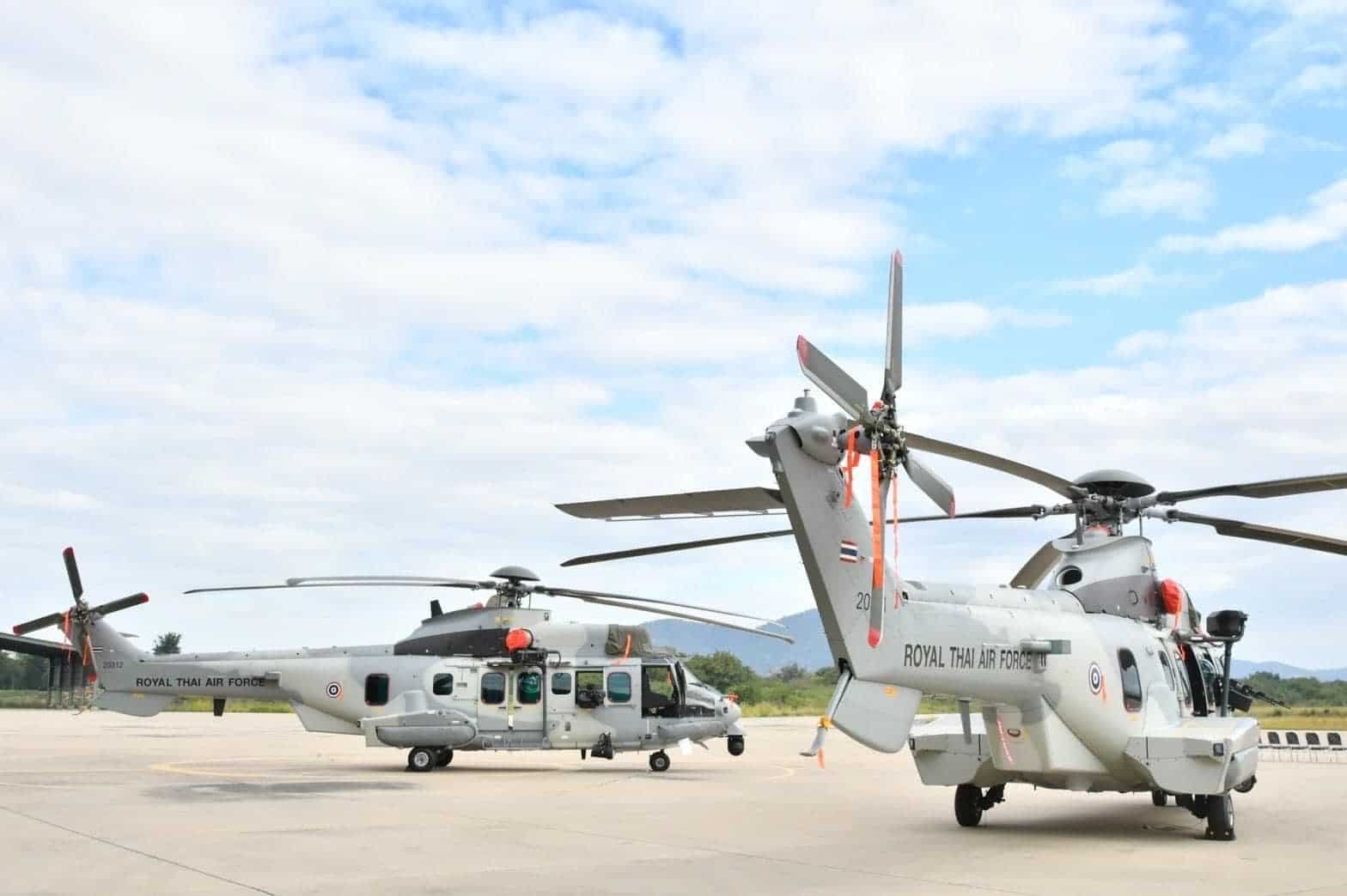 Вертольоти H225M Повітряних сил Таїланду. Грудень 2021. Фото: ЗМІ Таїланду
