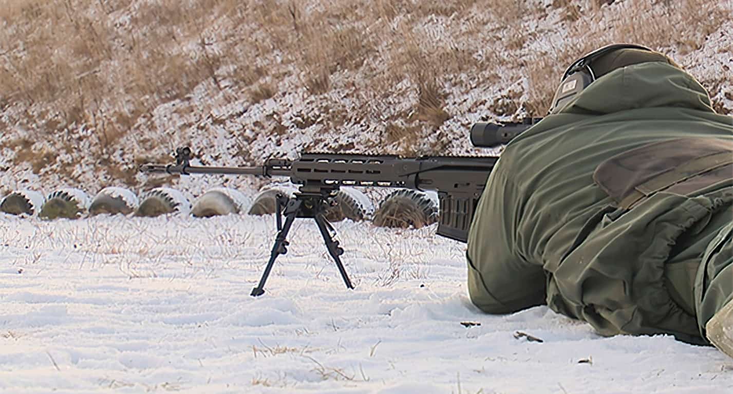 Білоруська гвинтівка SCR-1200М. Грудень 2021. Фото: ЗМІ Білорусі