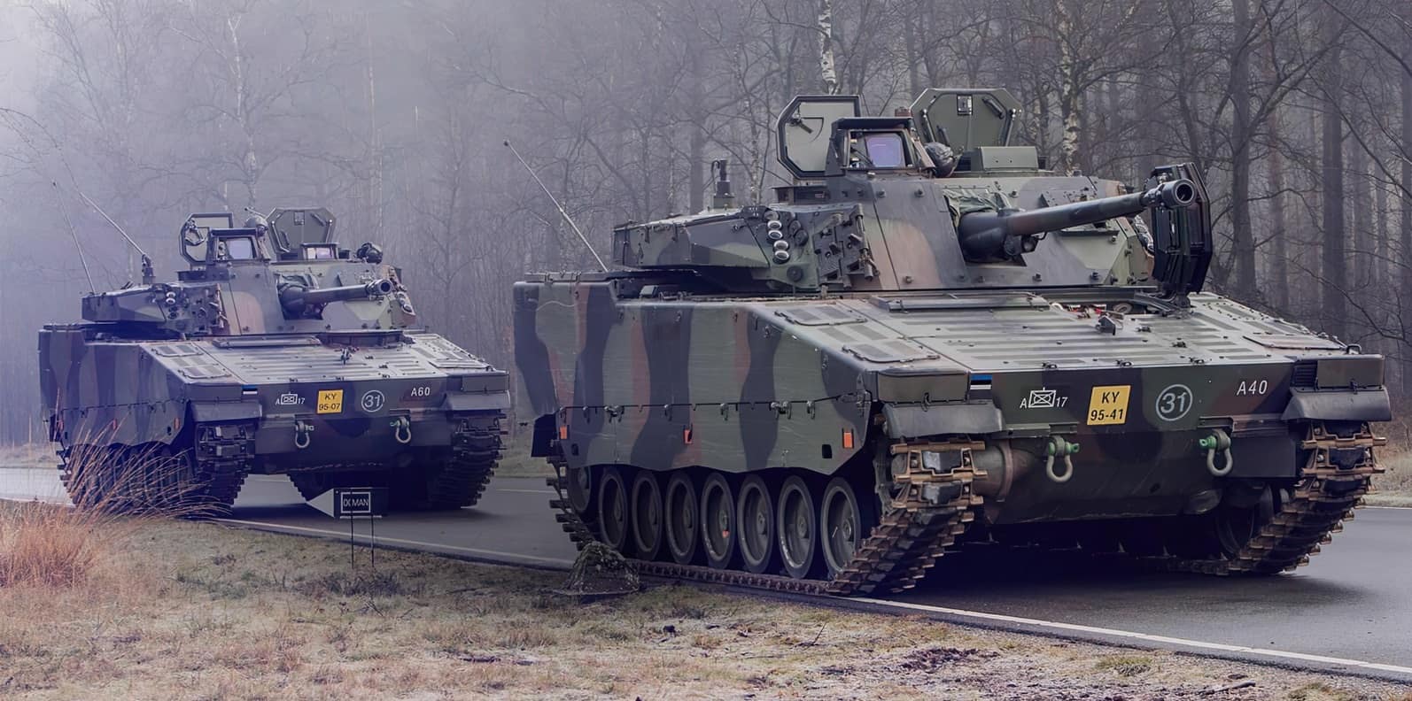 Бронемашини CV90 Збройних сил Естонії. Фото з відкритих джерел