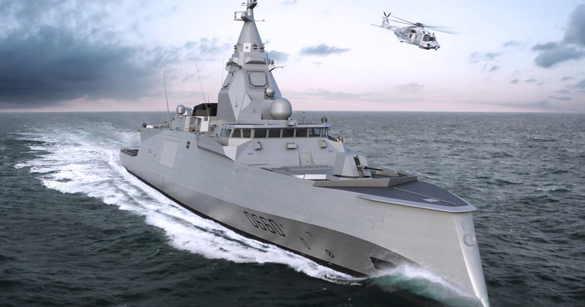 Ілюстрація фрегату класу FDI (Fregate de Defense et Intervention) від Naval Group