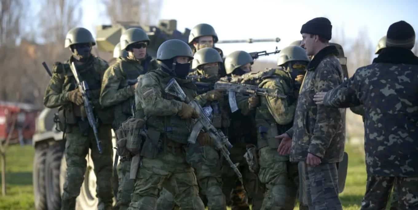 Військові Росії захоплюють базу Збройних сил України у Криму. 2014 рік
