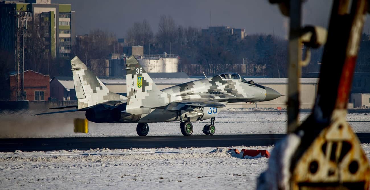 МиГ-29 з бортовим номером 39 Повітряних сил України. Грудень 2021. Фото: ДК «Укроборонпром»