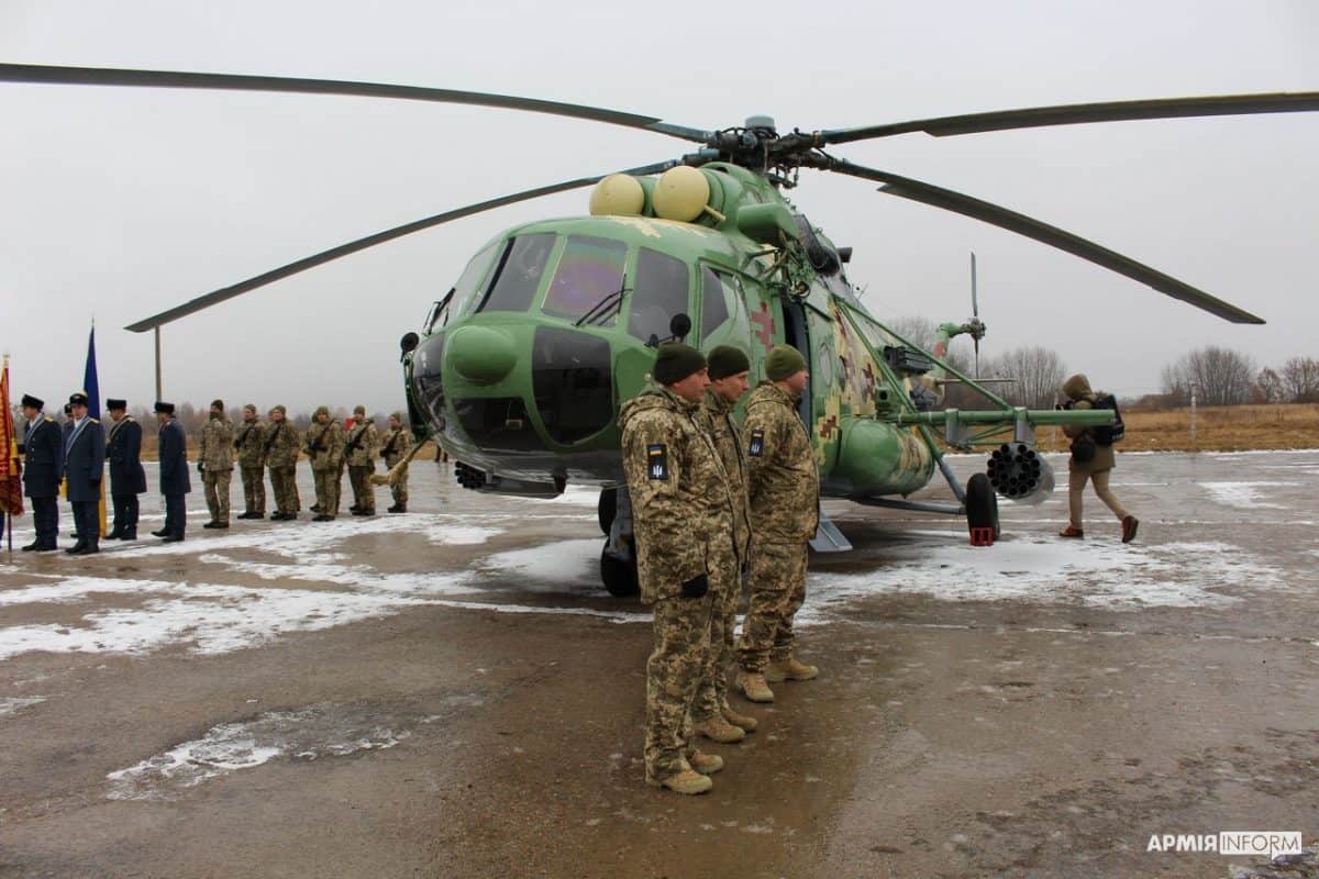 Вертоліт Ми-8МТ Збройних сил України. Грудень 2021. Фото: АрміяІнформ