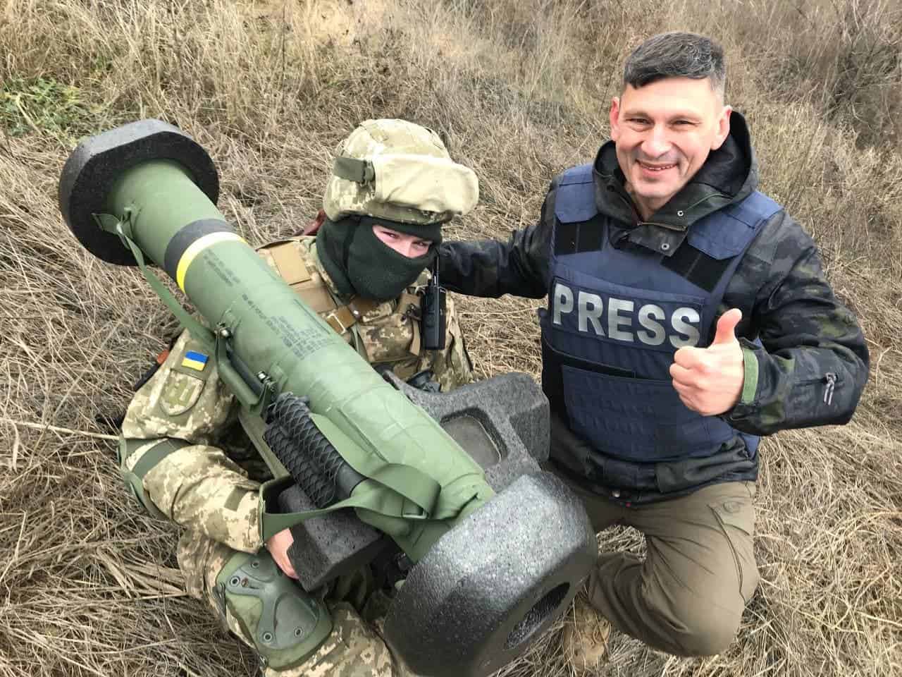 Військові України з ПТРК «Javelin» у зоні ООС. Грудень 2021. Фото: Андрій Цаплієнко