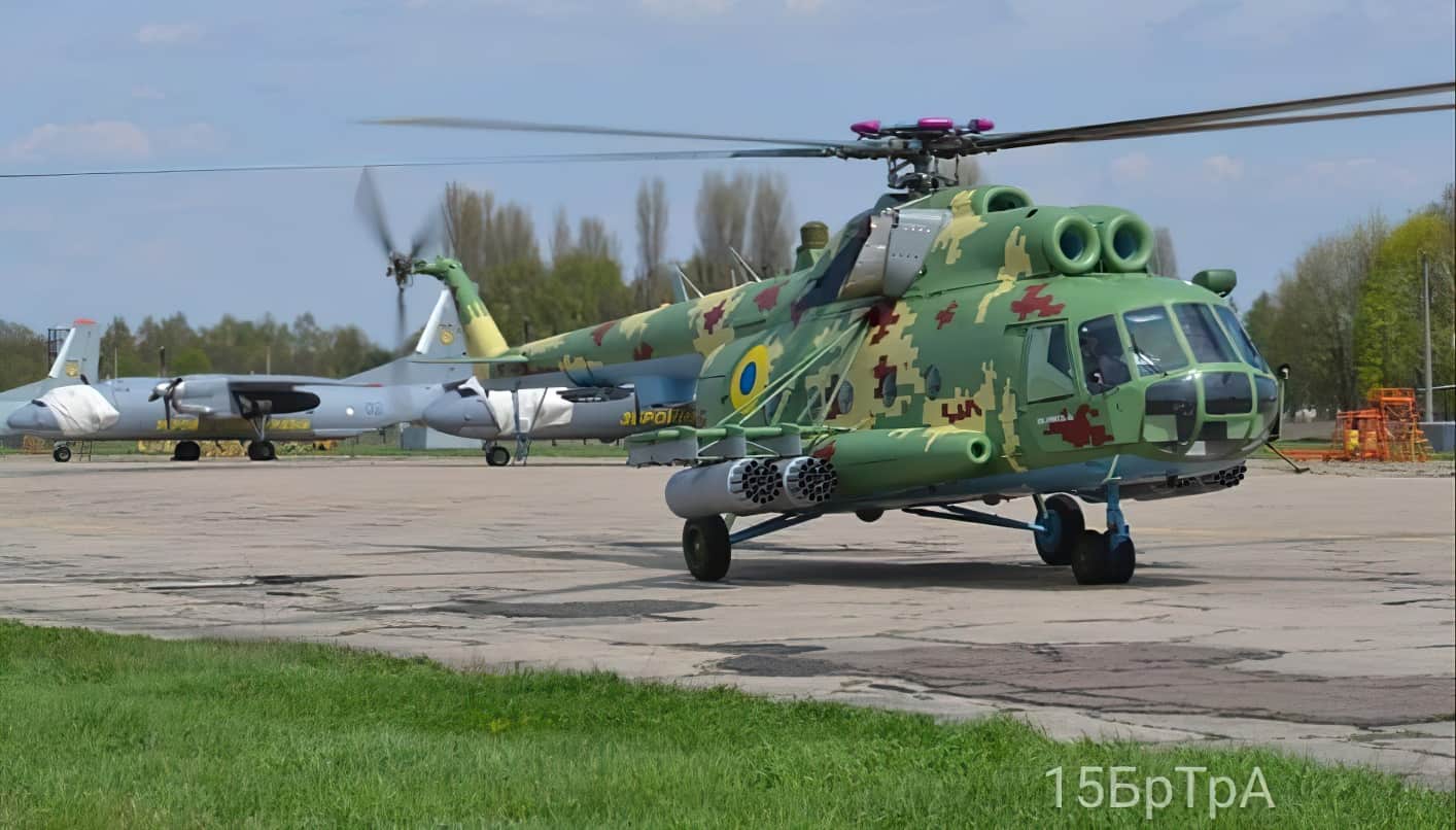Вертоліт 8МСБ-В Повітряних сил ЗС України. 2021 рік. Фото: 15 БрТрА