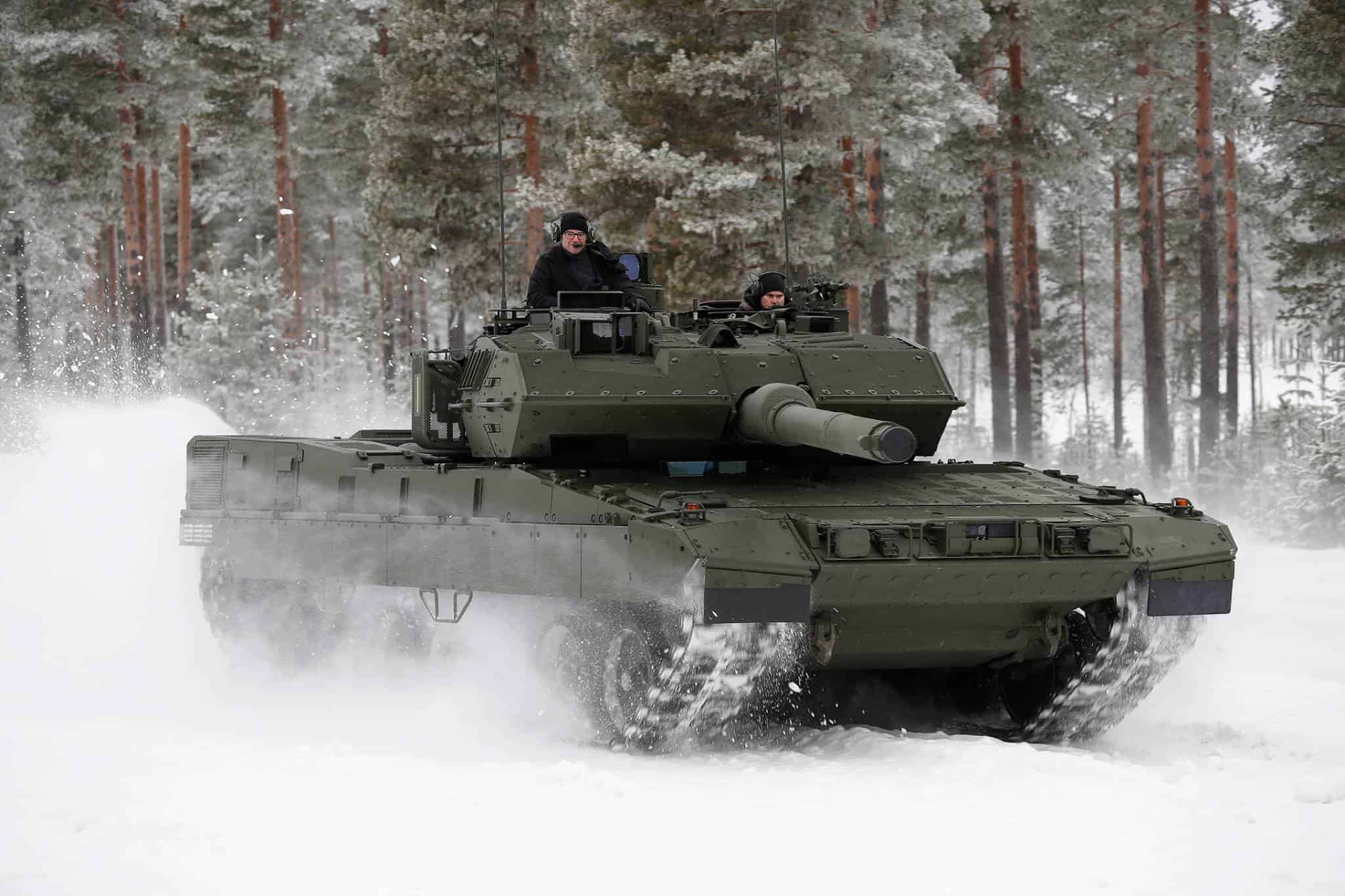 Leopard 2A7 на випробуваннях у Норвегії. Січень 2022. Фото: МО Норвегії