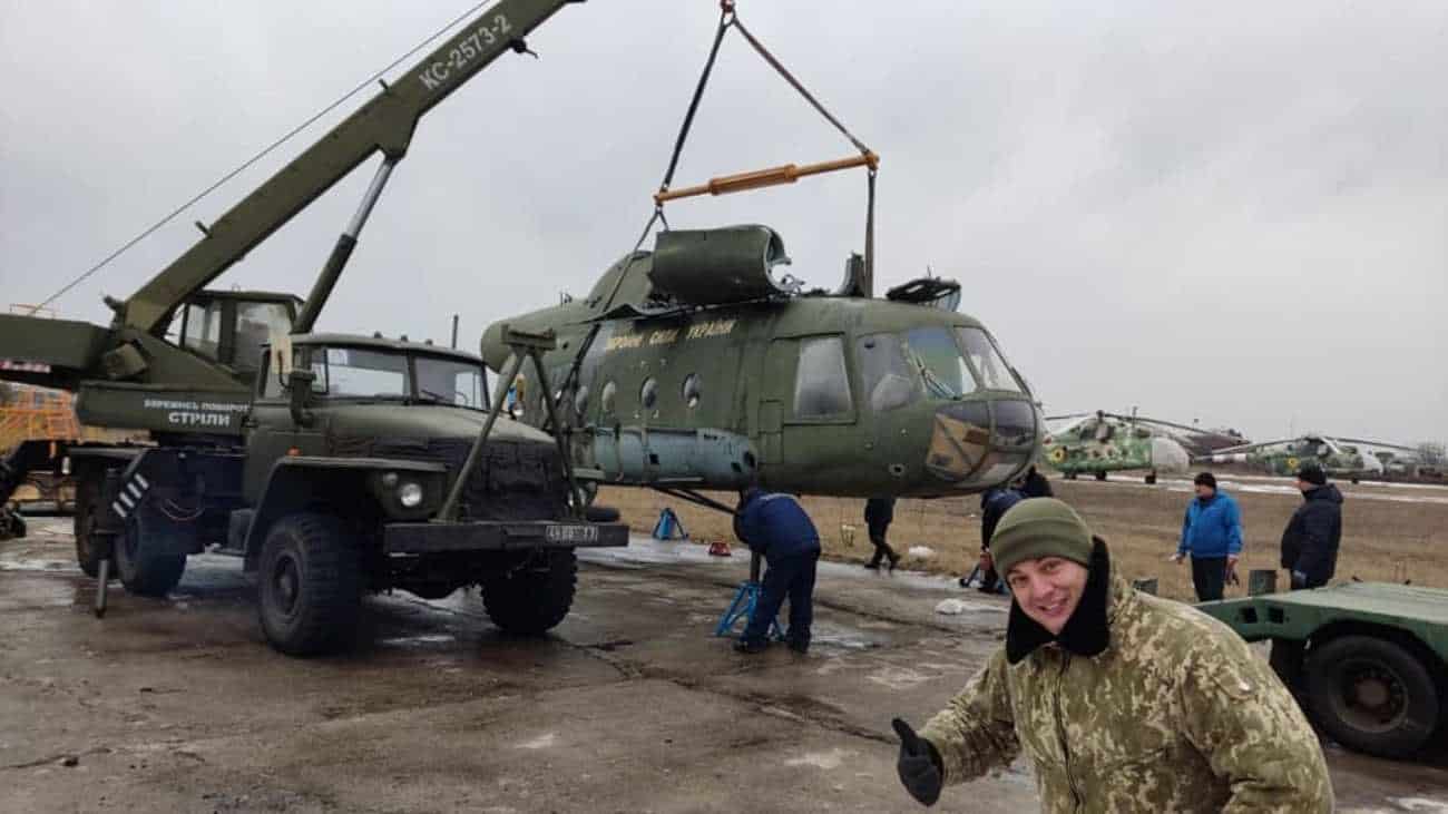 Вертоліт Ми-8ТП Повітряних сил ЗС України. Січень 2022. Фото: 15 БрТрА