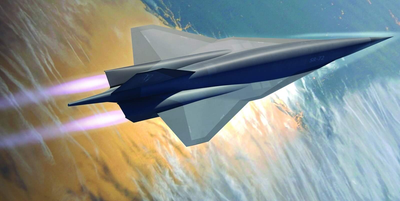 Ілюстрація літака SR-72 Blackbird компанії Lockheed Martin