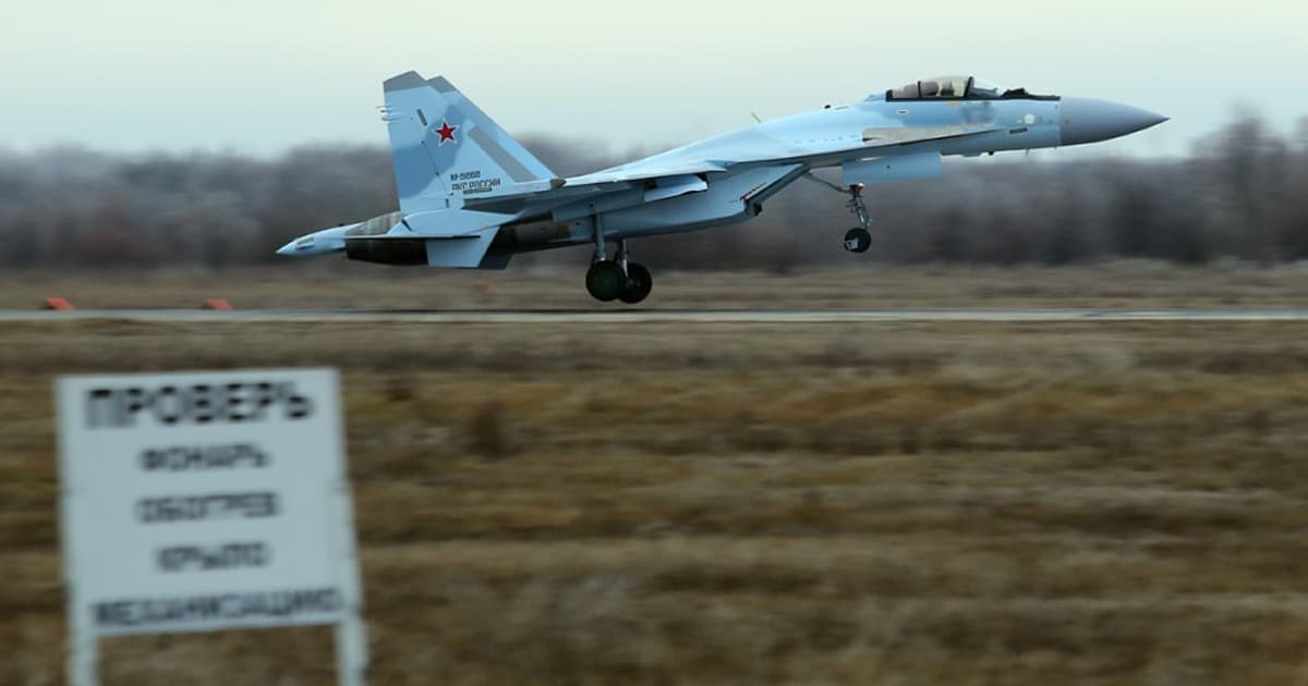 Російський винищувач Су-35С. 2021 рік. Фото: МО РФ