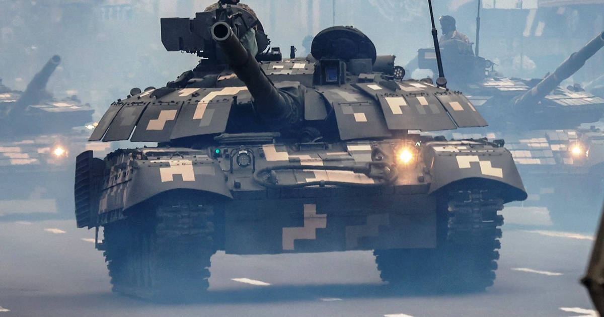 Танк Т-64БМ2 під час параду Незалежності України. 2021 рік. Фото: Радіо Свобода