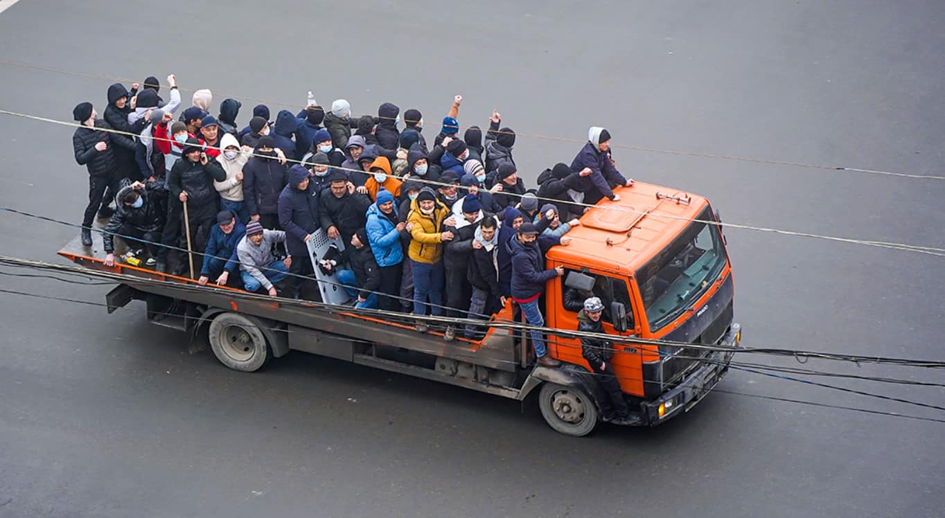 Протестувальники у Казахстані. 05.01.2022. Фото з відкритих джерел