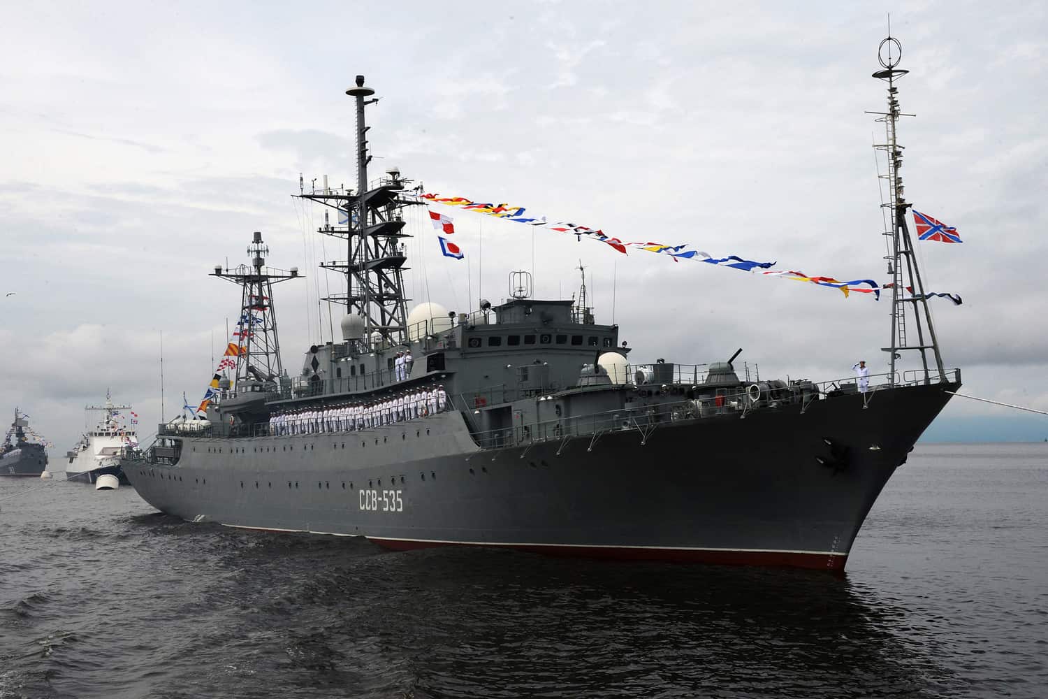 Розвідувальний корабель ССВ-535 «Карелия» флоту Росії. Фото з відкритих джерел