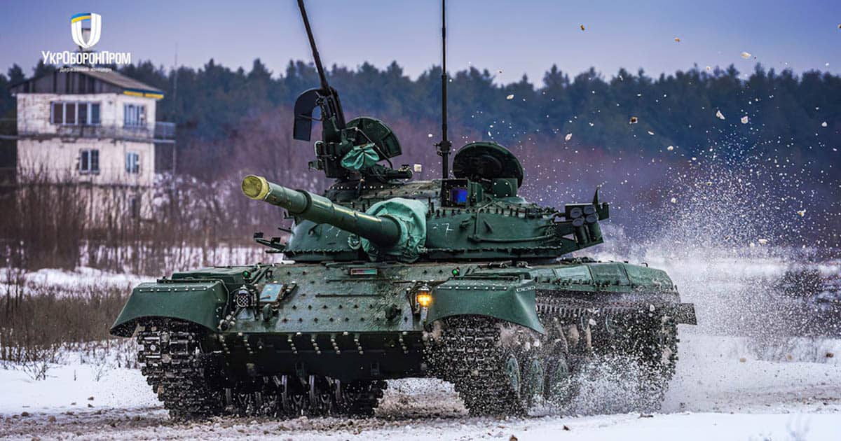 Модернізований Т-64БВ зразка 2022 року. Лютий 2022. Фото: ДК «Укроборонпром»
