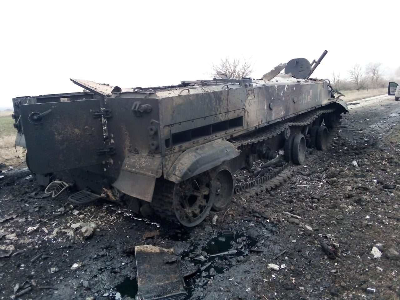Знищена БМП-3 російських військових