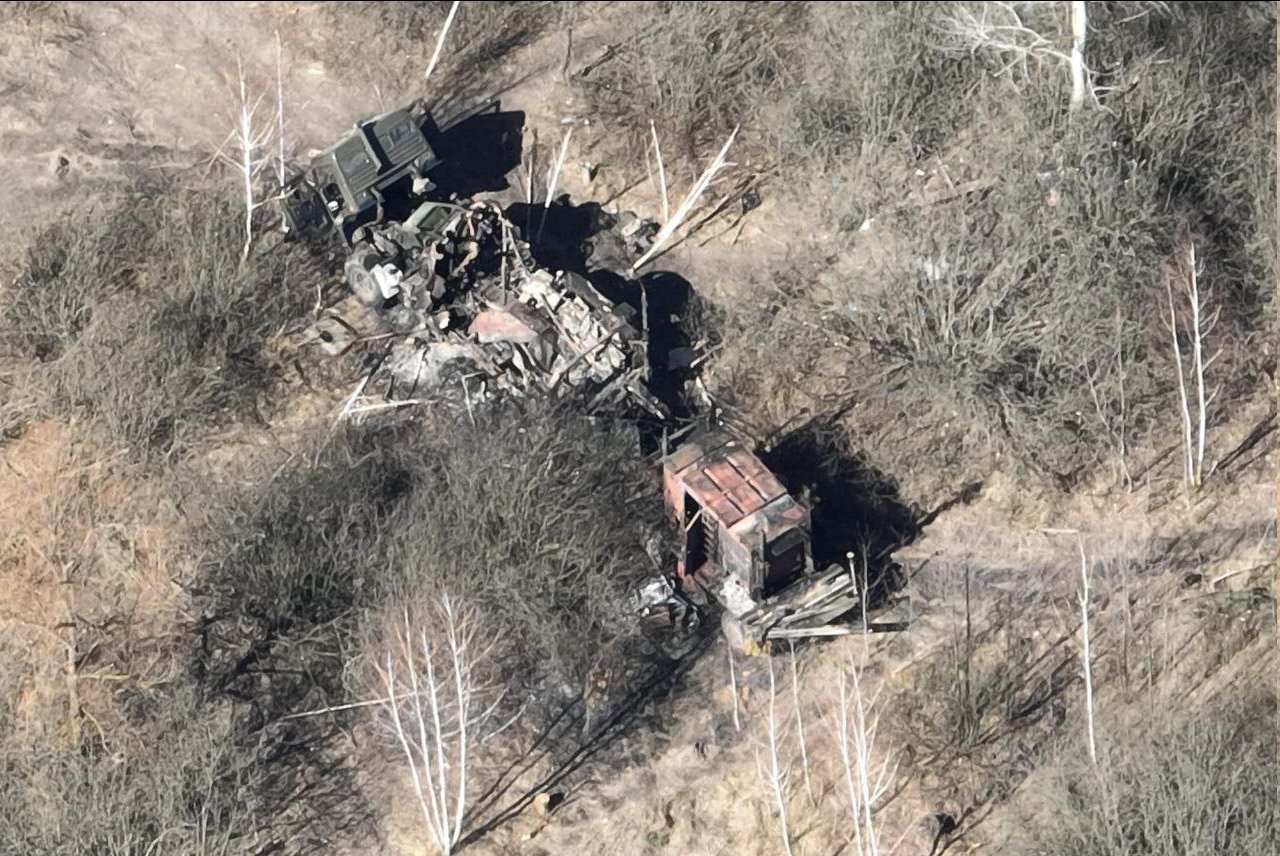 Megsemmisült komplex R-330Zh Resident Oroszországban Ukrajnában.  2022. március