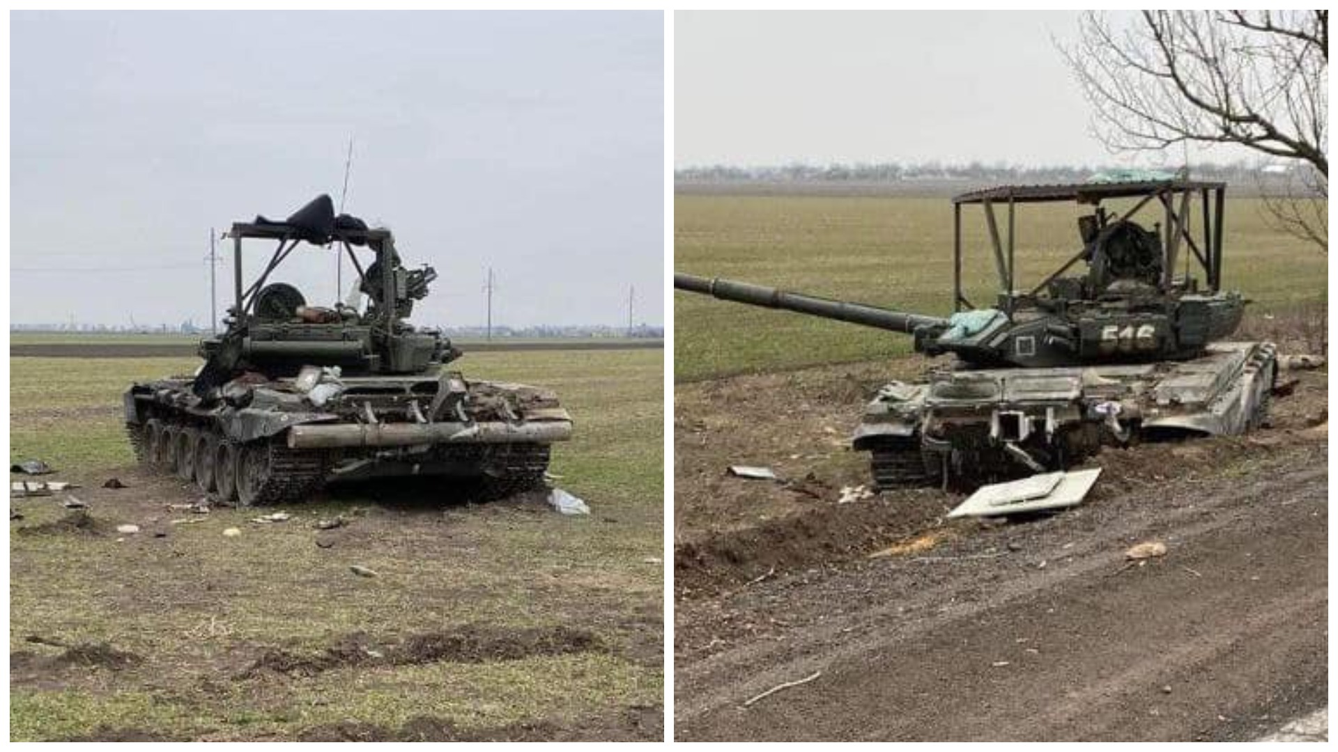 Захоплені російські танки Т-90А. 05.03.2022