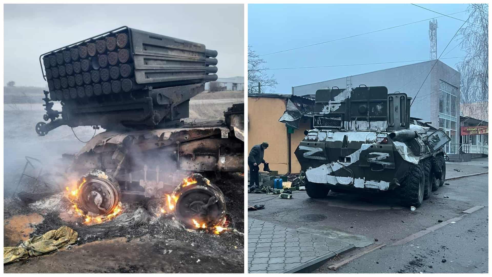 На Миколаївщині розбито техніку військових Росії