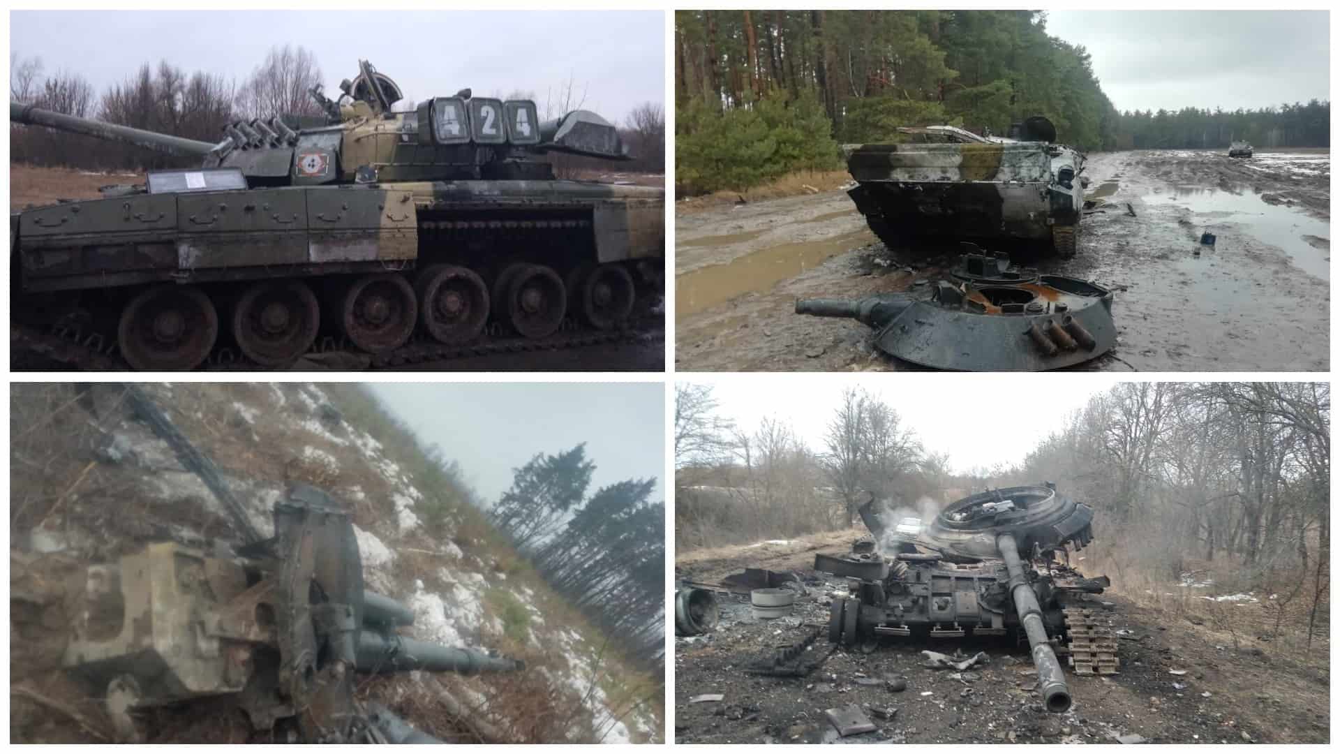 Az orosz hadsereg felszerelései megsemmisültek Sumy régióban.  2022.03.02