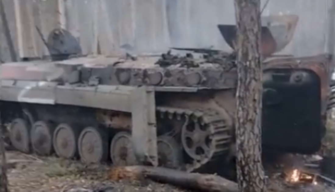 Знищена техніка окупантів на Луганщині