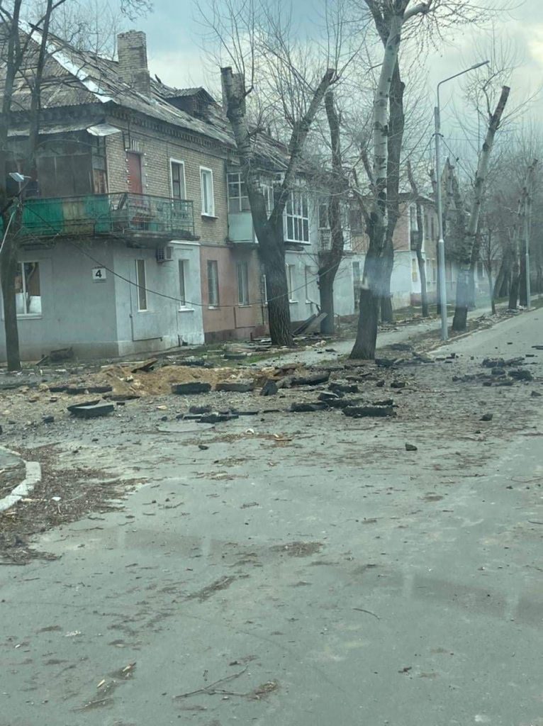 Наслідки обстрілу у Сєвєродонецьку, Луганська область, 6 квітня 2022