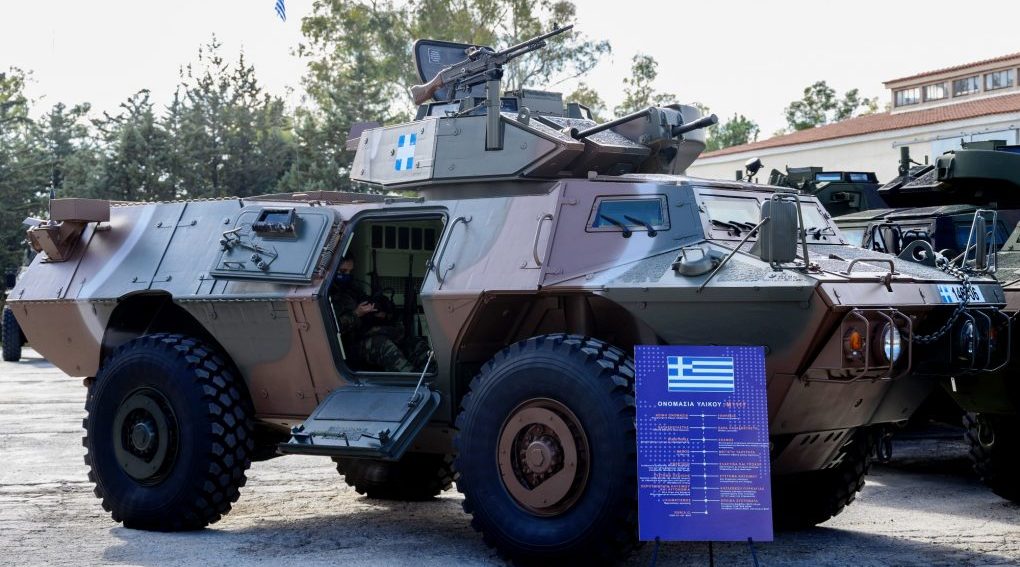 Бронетранспортер M1117 армії Греції переданий від США. Травень 2022. Фото: Посольство США у Греції