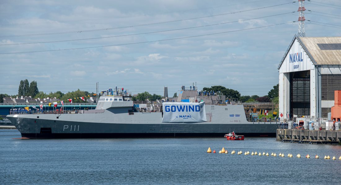 Корвет “Al Emarat” класу “Gowind” для ВМС ОАЕ. Травень 2022. Фото: “Naval Group”