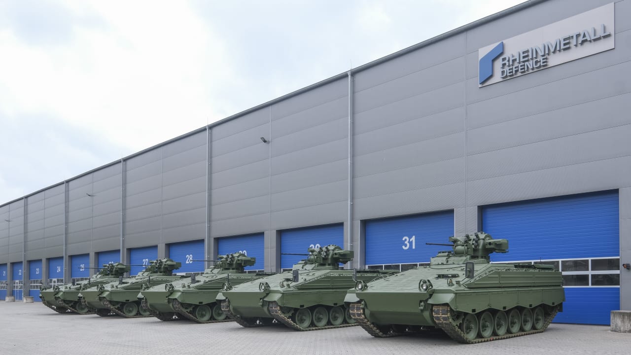 Модернізовані БМП "Marder" на підприємстві Rheinmetall. Червень 2022. Фото: Bild