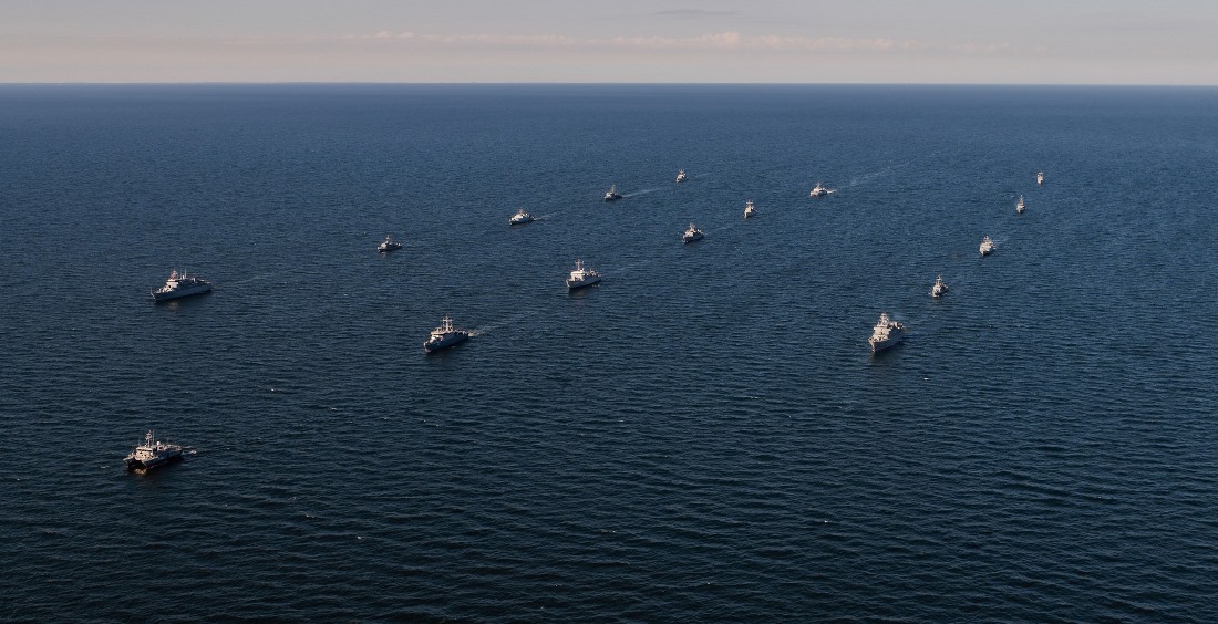 Кораблі під час навчань “BALTOPS”. Червень 2022. Фото: ЗМІ Швеції