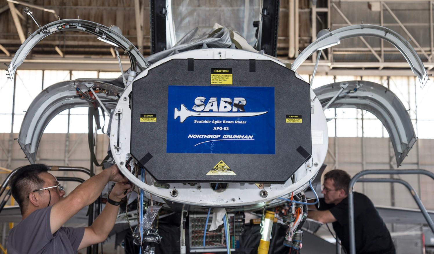 Радар SABR APG-83 на F-16. США. 2015 рік. Фото: ПС США