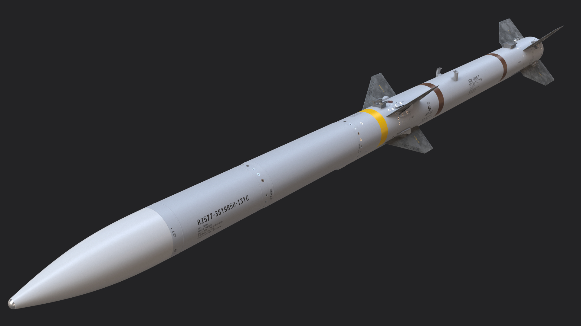 Ілюстрація: Ракета AIM-120C AMRAAM