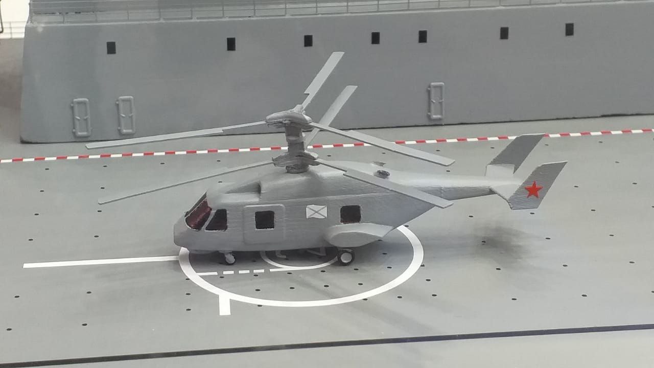 Модель морського вертольота Ка-65 «Минога». Серпень 2022. Росія. Фото: ЗМІ РФ