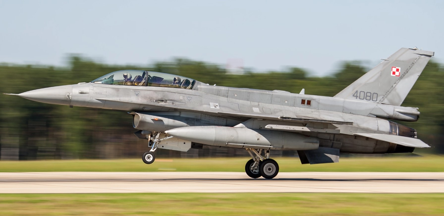 Винищувач F-16D Fighting Falcon Повітряних сил Польщі. 2015 рік. Польща. Фото: jetphotos.com