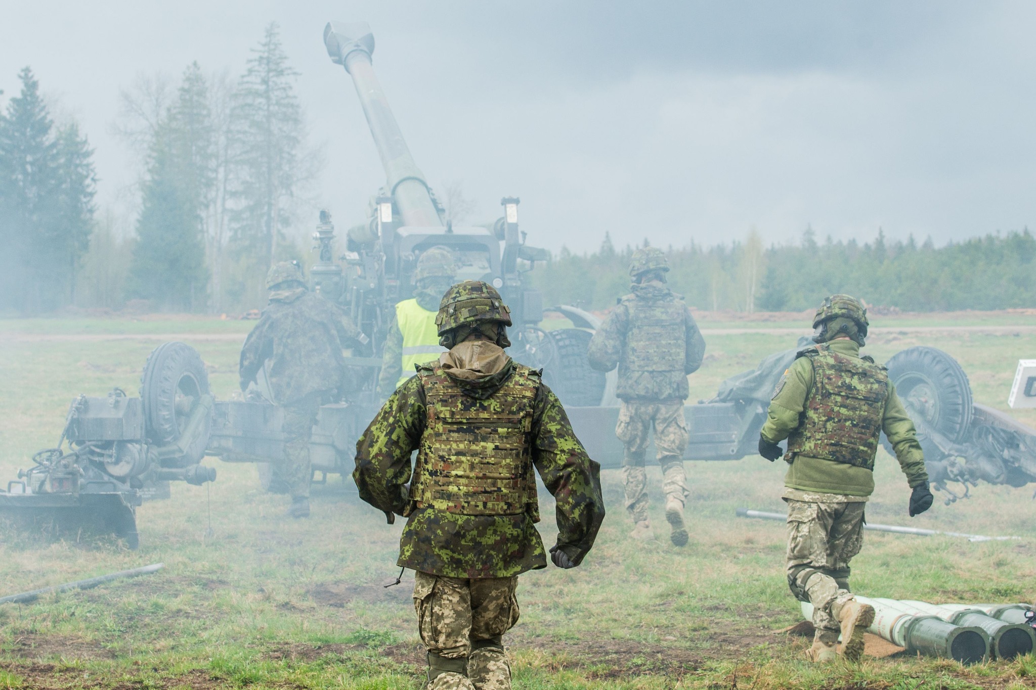 Українські військові під час навчань в Естонії, вереснь 2022 Фото: Штаб Сил оборони Естонії