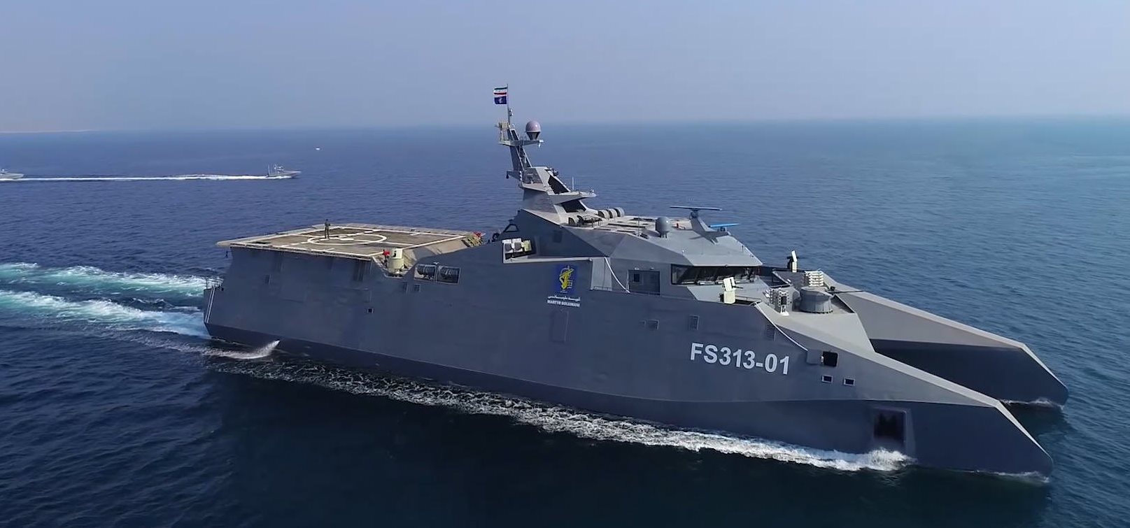 Головний корабель класу “Shahid Soleimani” ВМС КВІР. Вересень 2022. Іран. Кадр з відео ЗМІ Ірану