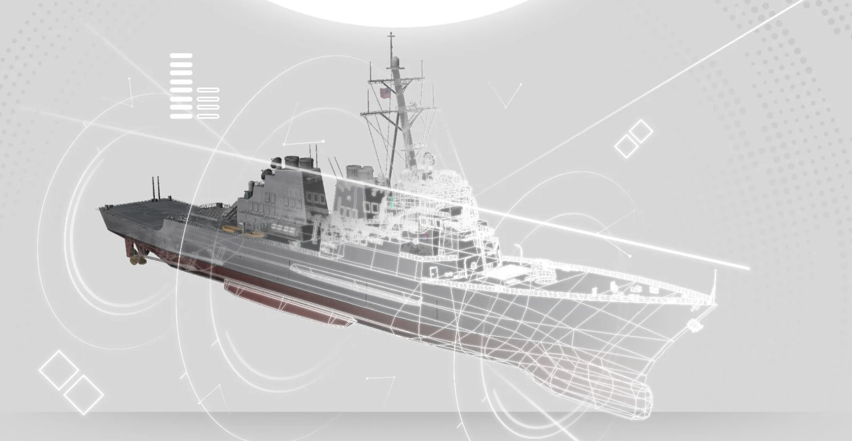 Ілюстрація корабля класу «Arleigh Burke»