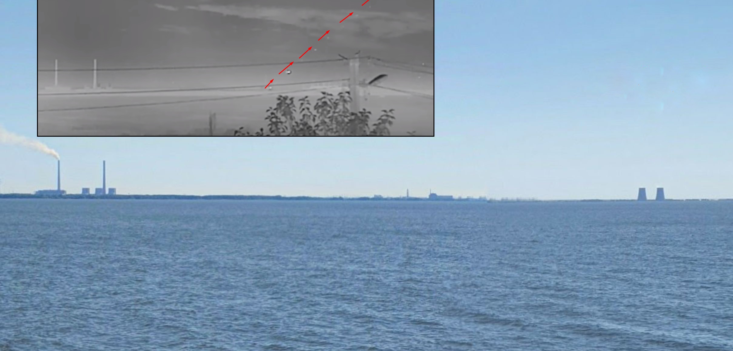 Порівняння фотографії території ЗАЕС та кадру з відео з роботою російської артилерії