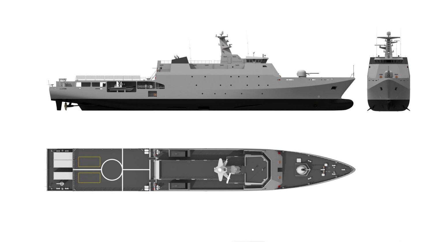 Патрульний корабель OPV2600 від Damen Shipyards