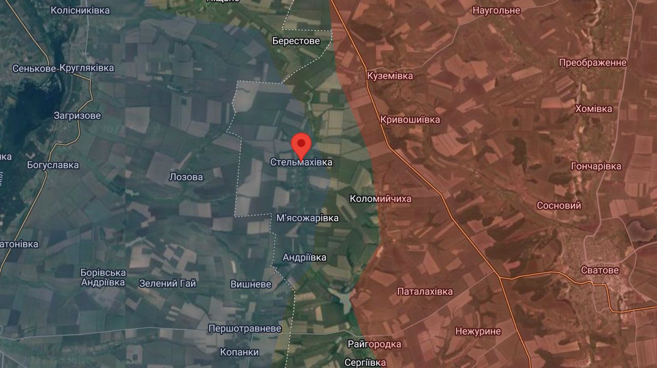 Стельмахівка, Луганська область 9 жовтня 2022 Джерело: liveuamap