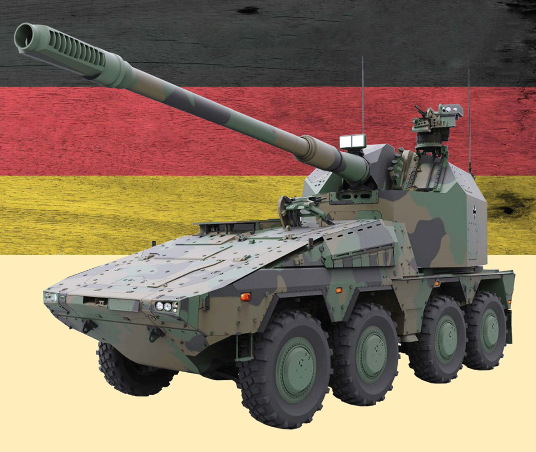 Колісна самохідна артилерійська установка «RCH 155» від німецької компанії «Krauss-Maffei Wegmann»