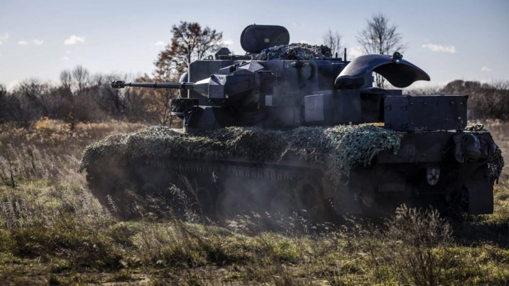 Зенітна самохідна установка «Gepard» український військових. Жовтень 2022. Україна. Фото: Bild