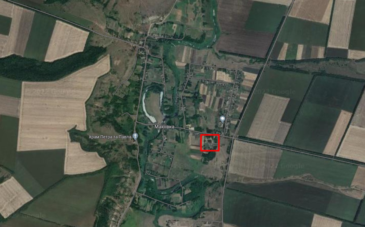 Місце інциденту у селі Макіївка