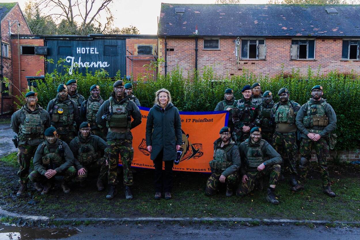 Міністр оборони Нідерландів у центрі підготовки українських військових. Фото: Міноборони Нідерландів