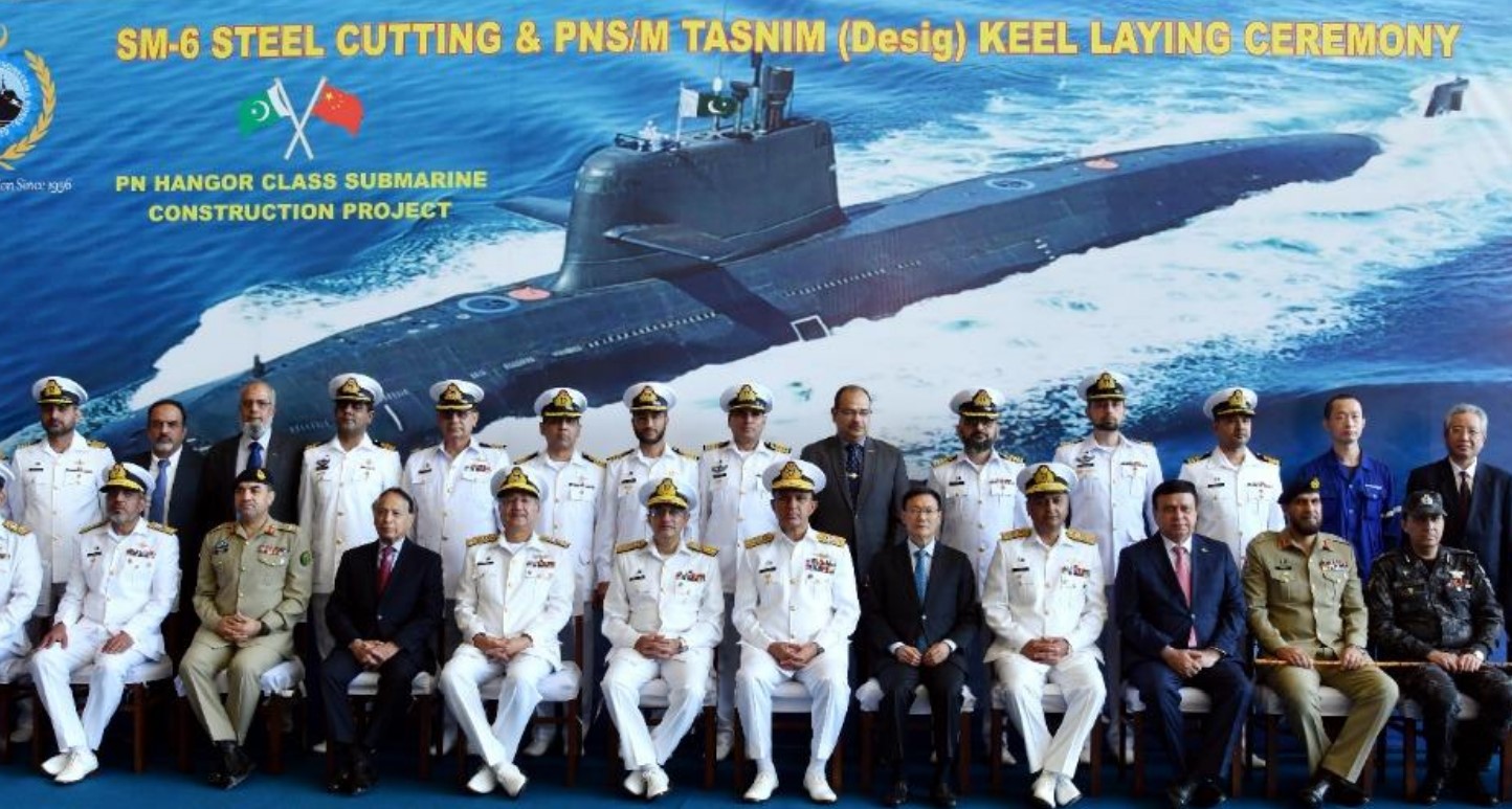 Церемонія закладання субмарини класу Hangor у Пакистані. Грудень 2022. Фото: Міноборони Пакистану