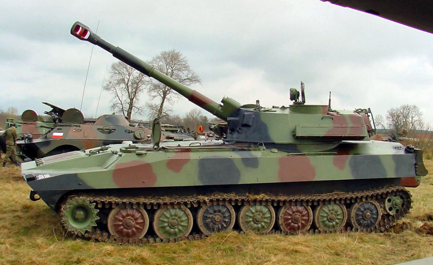 Самохідна артилерійська установка 2С1 «Гвоздика» польських військових. Польща. Фото з відкритих джерел