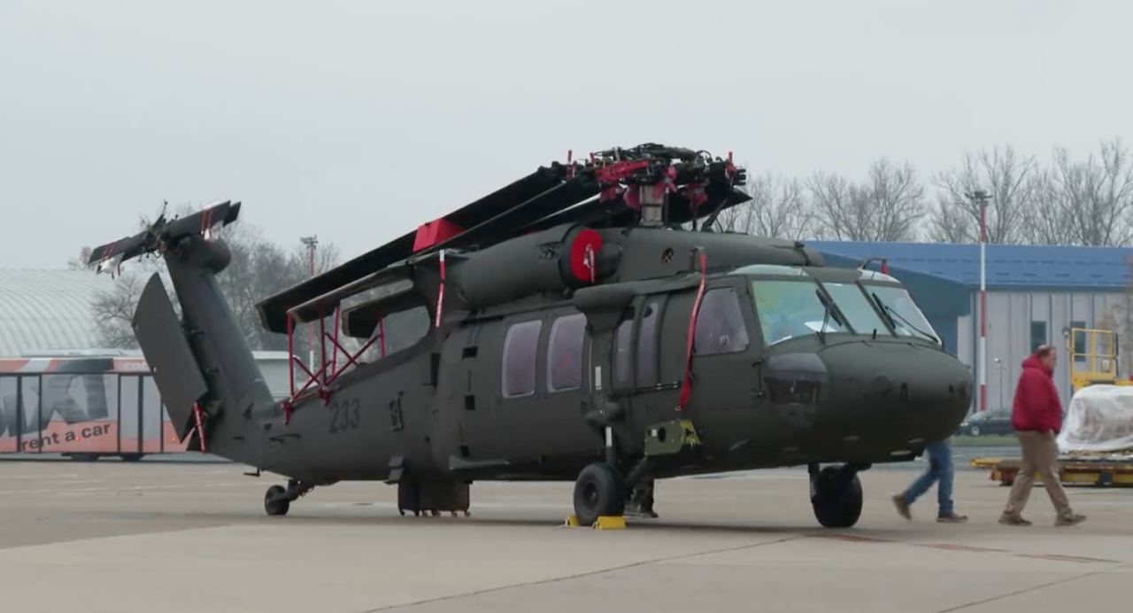 UH-60M Black Hawk для армії Хорватії, грудень 2022 Загреб Кадр з відео